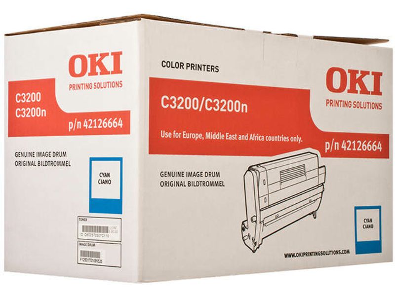 Tinta de tóner cian OKI (42126664)
