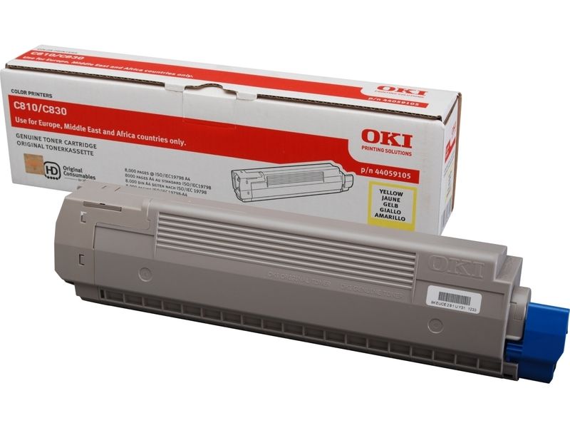 Toner OKI Jaune - Réf. 44059105