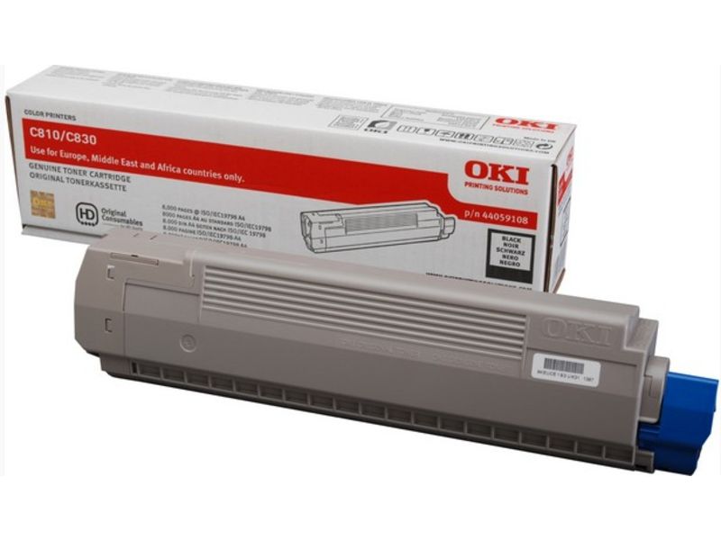 Toner OKI Noir - 8000 pages d'impression