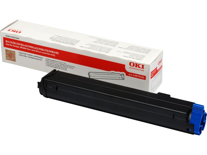 Cartouche de toner OKI - Noir - Réf. 43979102