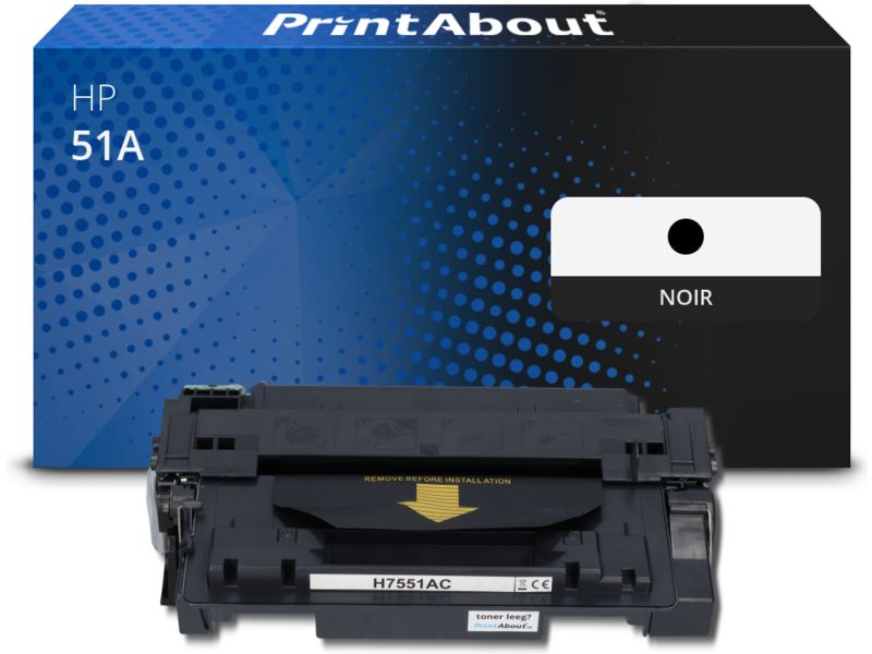 Toner compatible PrintAbout HP 51A (Q7551A) Noir