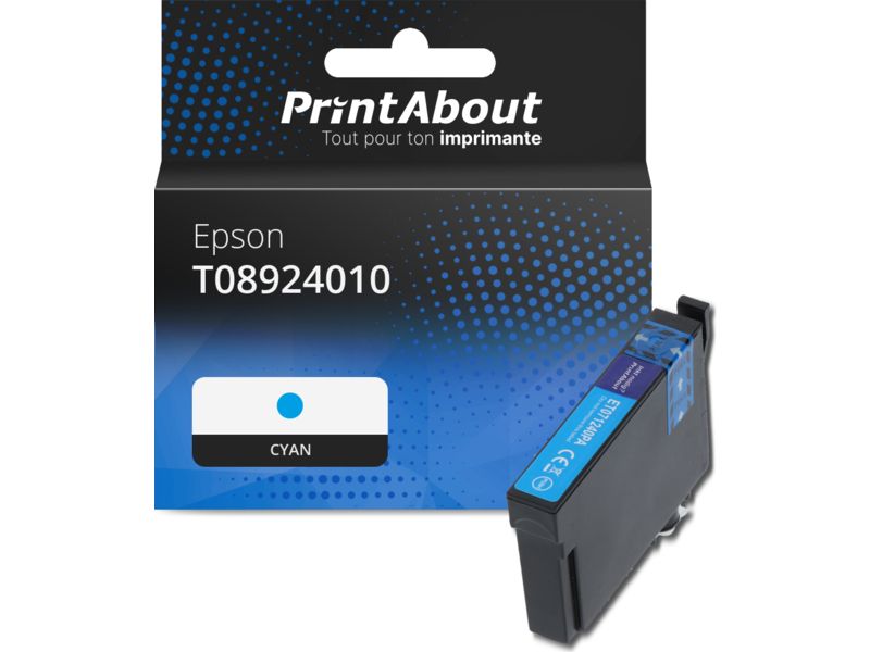 Cartucho de tinta compatible Epson T08924010 - Cian
