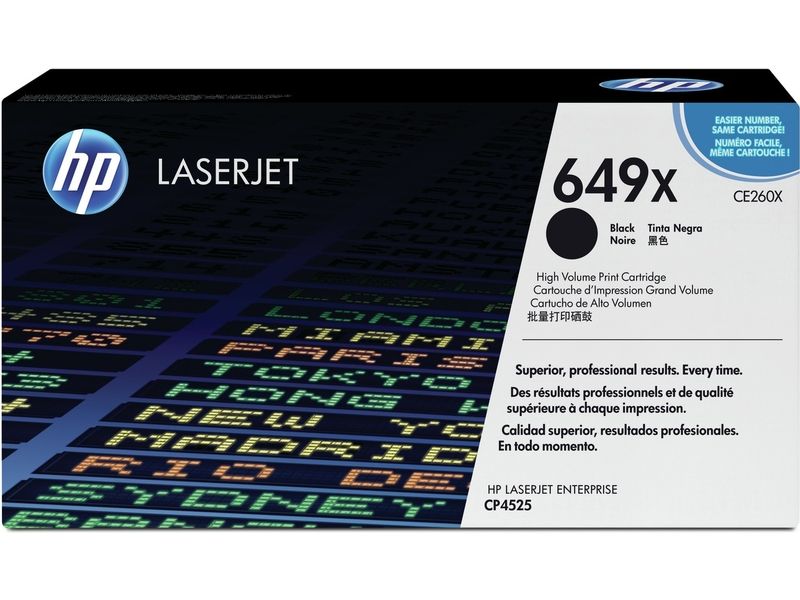 HP 649X (CE260X) High-Capacity Black Toner