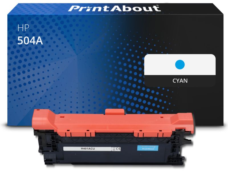 Toner compatible PrintAbout HP 504A (CE251A) cyan
