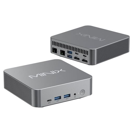 MINIX N512 PC Mini - Core i5-12600H, 16GB RAM, 1TB SSD, Doble LAN, Doble HDMI, USB-C