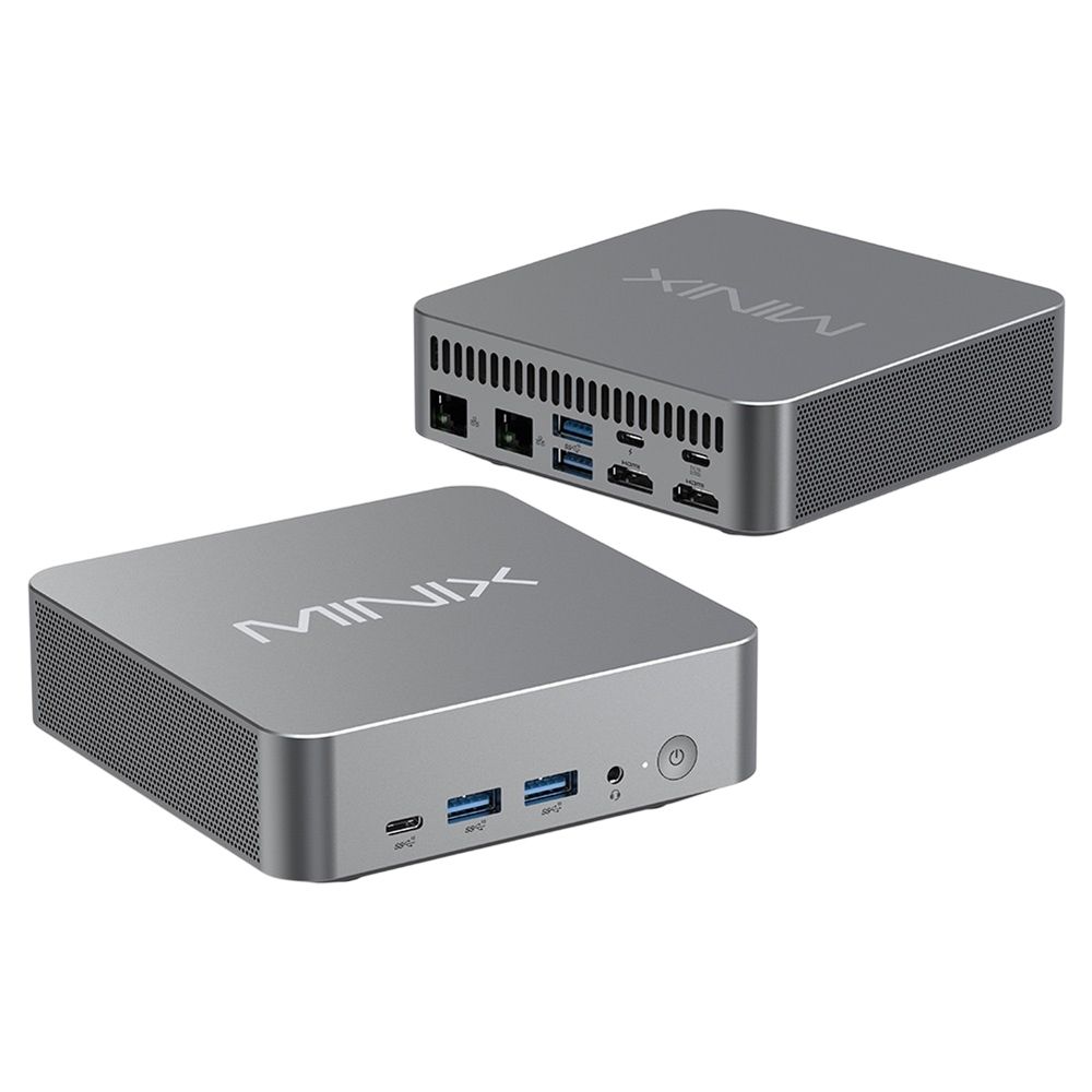 MINIX N512 Mini Ordinateur - Core i5-12600H, 16 Go RAM, 1 To SSD, Double LAN, Double HDMI, USB-C
