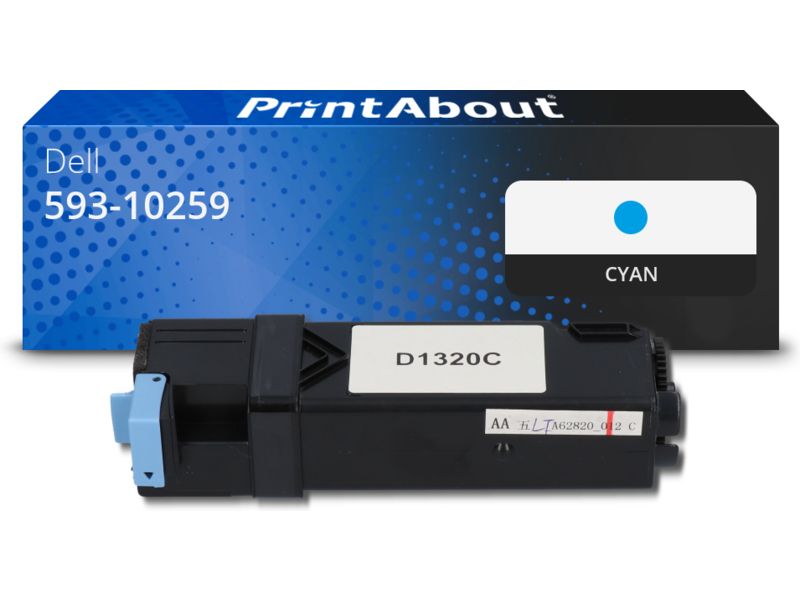 Dell Compatible Toner (KU051) - Cyan by PrintAbout, 2.250 Page Yield