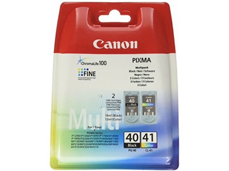 Cartouche d'encre Canon PG-40/CL-41 - Noir + 3 couleurs - Multipack