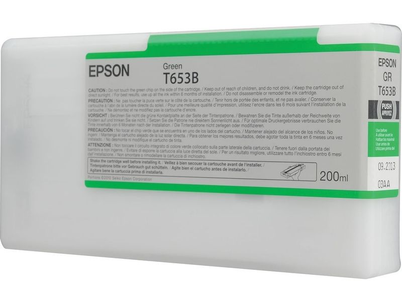 Cartouche d'encre Epson T653B Verte