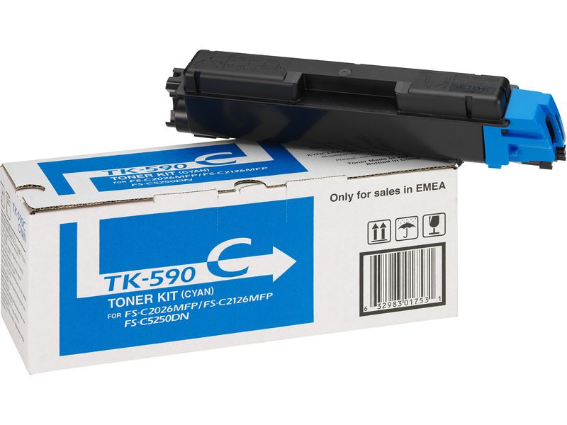 Toner Kyocera TK-590C - Cian-