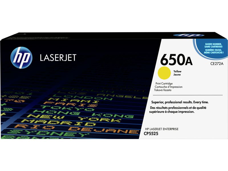 Toner HP 650A (CE272A) Amarillo