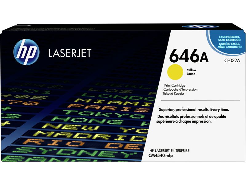 Cartouche de toner HP 646A (CF032A) Jaune
