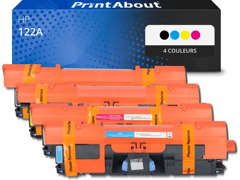 PrintAbout HP 122A (Q3960A) Compatible Toner - 4-Color Multipack