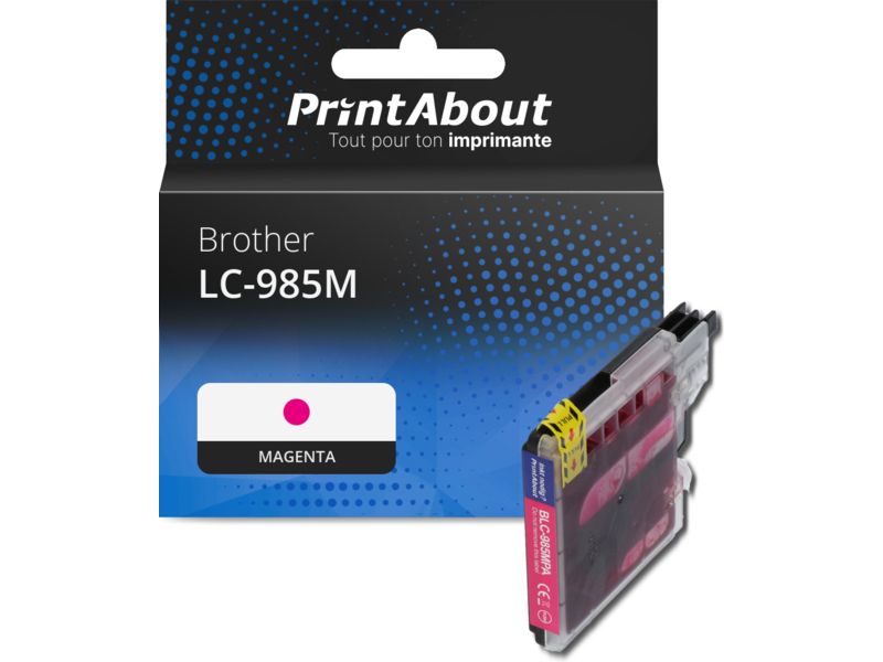 Cartouche d'encre Brother LC-985M Magenta par PrintAbout