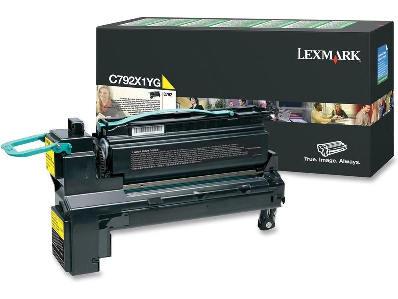 Cartouche de toner Lexmark C792X1YG Jaune - Grande capacité