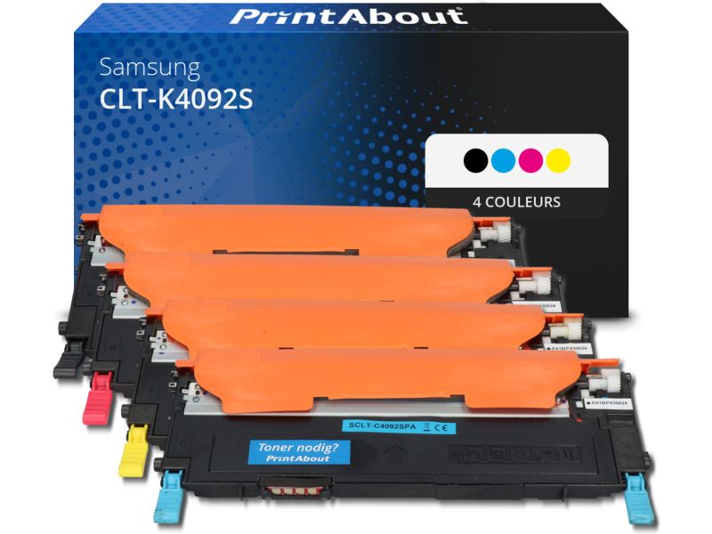 Toner compatible Samsung CLT-K4092S (SU138A) - 4 colores - Multipack de PrintAbout