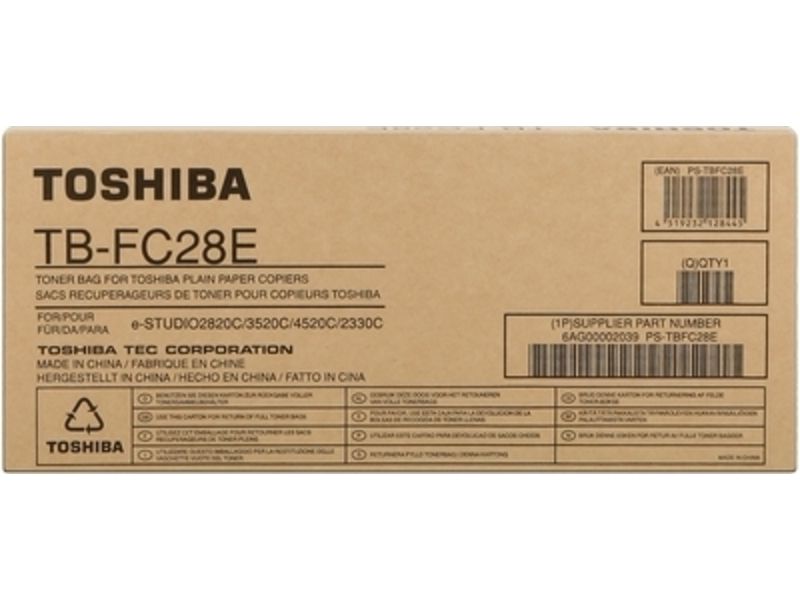 Unidad de recuperación de tóner Toshiba, 6AG00002039