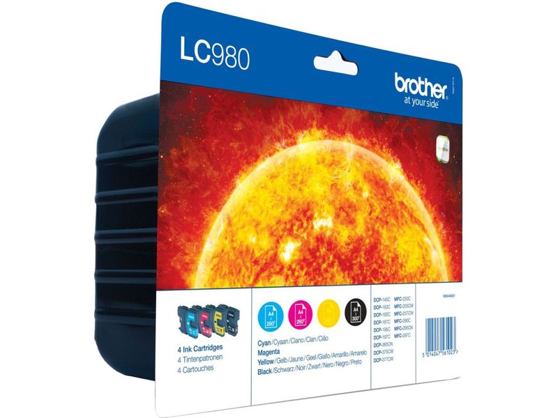 Kit de cartuchos de tinta Brother LC-980VALBP - 4 colores