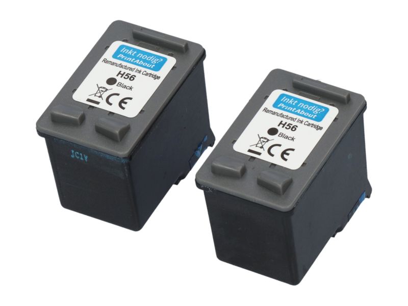 HP 56 Compatible Cartridge - Black - Multipack (C6656AE)