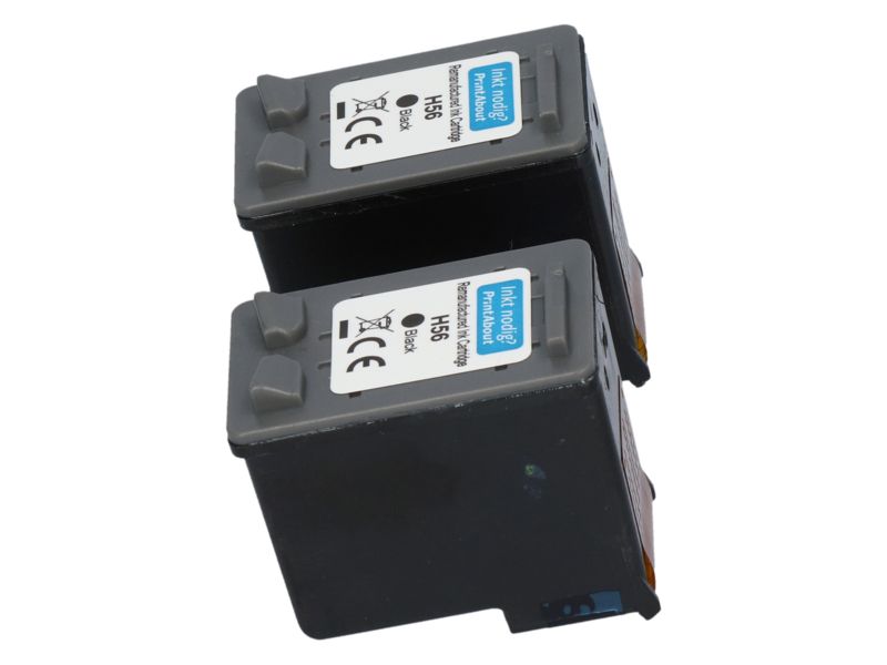 HP 56 Compatible Cartridge - Black - Multipack (C6656AE)