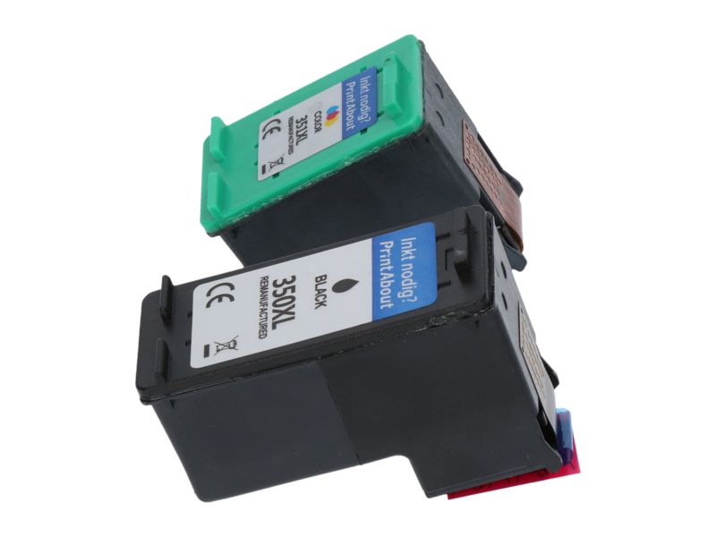 Tinta compatible PrintAbout HP 350XL - Negro + 3 colores - Alta capacidad - Pack de varios