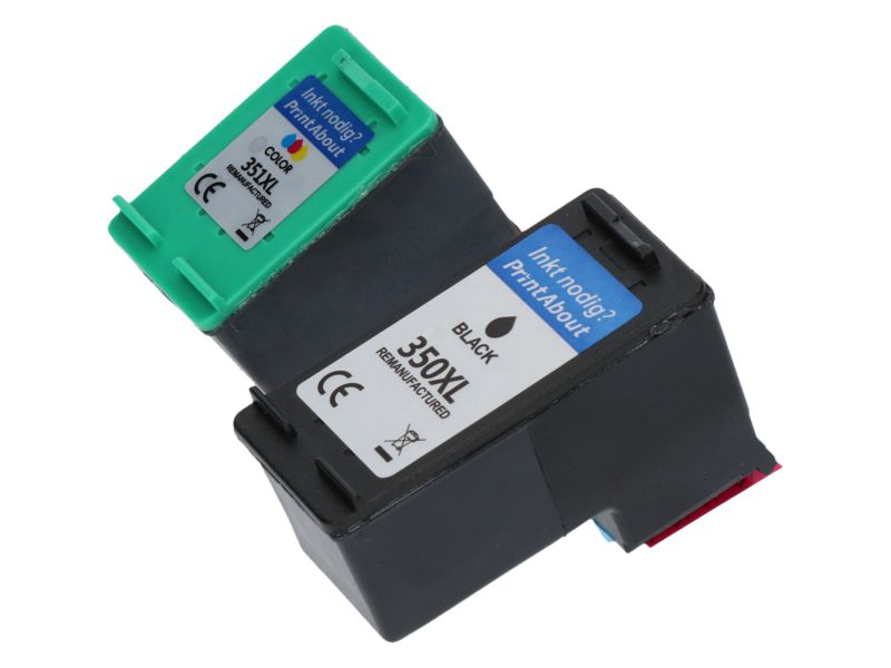 Tinta compatible PrintAbout HP 350XL - Negro + 3 colores - Alta capacidad - Pack de varios