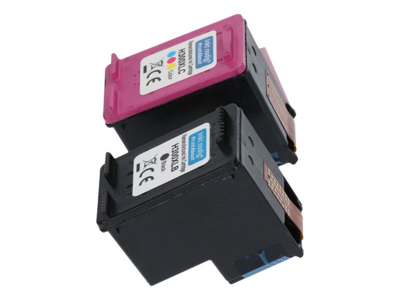 Cartouche compatible HP 300XL PrintAbout (CC641EE) - Noir + 3 couleurs - Grande capacité - Multipack