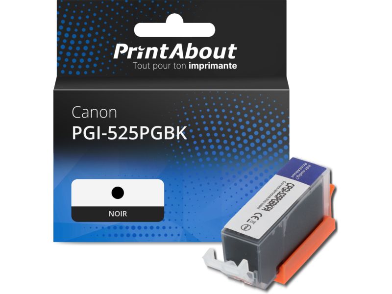 Cartucho de tinta PrintAbout compatible Canon PGI-525PGBK - Negro