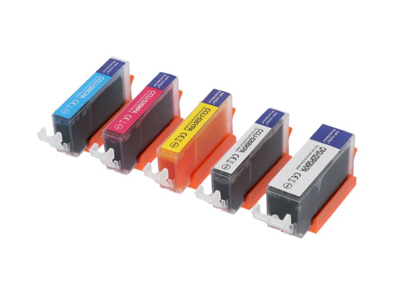 Cartouche d'encre compatible Canon CLI-526BK - 5 couleurs - Multipack