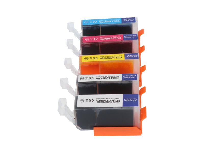 Cartouche d'encre compatible Canon CLI-526BK - 5 couleurs - Multipack