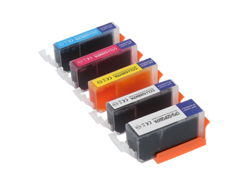 Cartouche d'encre compatible Canon CLI-526BK - 5 couleurs - Multipack