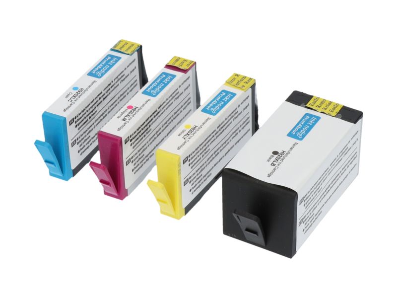 Cartucho compatible HP 920XL (C2N92AE) - 4 colores - Alta capacidad - Multipack