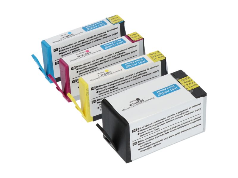 Cartucho compatible HP 920XL (C2N92AE) - 4 colores - Alta capacidad - Multipack