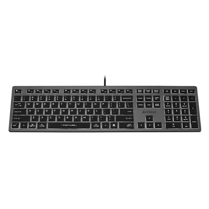 A4tech FX60H Gaming Keyboard - QWERTY - White Backlighting - 12 Multimedia Keys