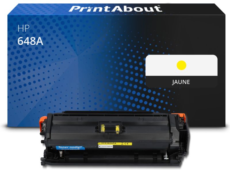 Cartouche d'encre compatible PrintAbout HP 648A (CE262A) Jaune
