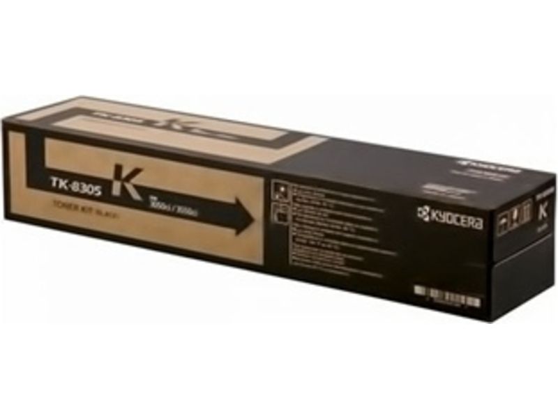 Cartouche de toner Kyocera TK-8305K, Noir, 25 000 pages