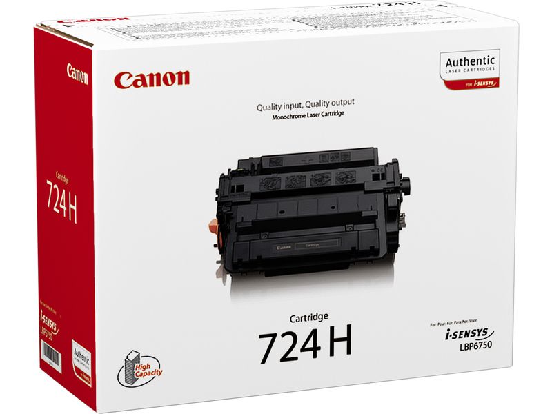 Toner Canon 724H Negro de Alta Capacidad