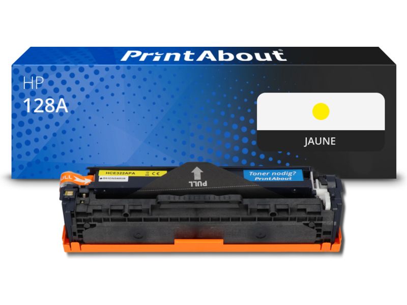 Toner compatible HP 128A (CE322A) Amarillo PrintAbout