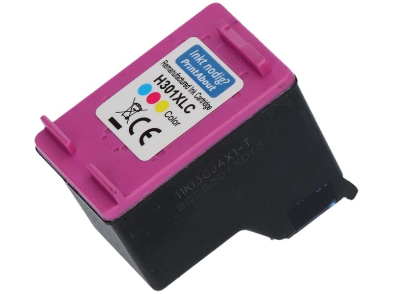 Cartouche compatible PrintAbout HP 301XL (CH564EE) - 3 couleurs - Grande capacité