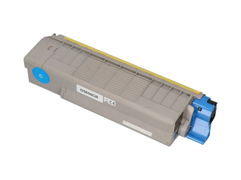 Toner compatible PrintAbout - Cyan (OKI 43872307, 2500 pages d'impression)