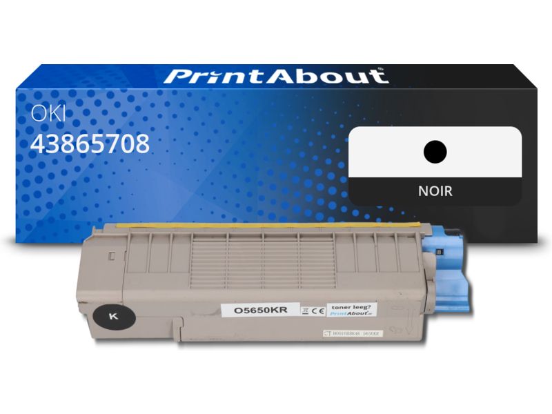 Toner compatible PrintAbout - Negro (43865708)