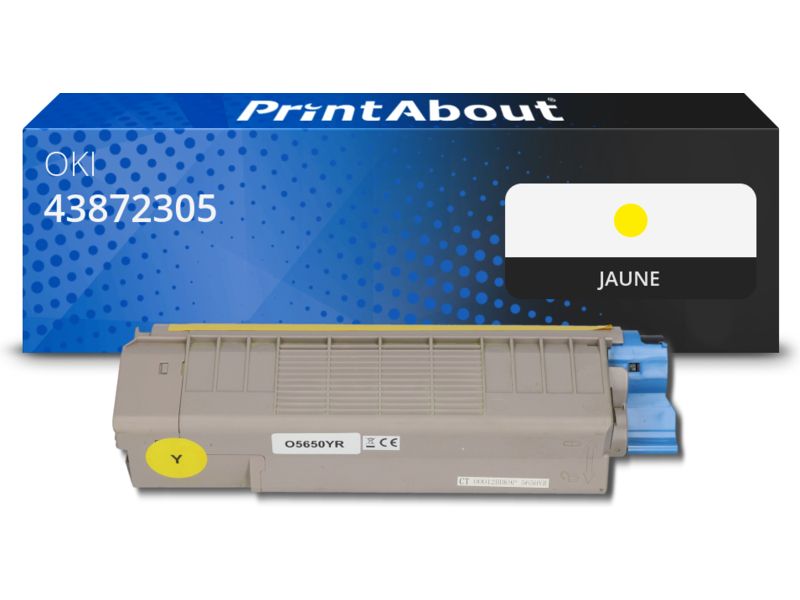 Toner PrintAbout compatible con OKI - Amarillo (43872305)