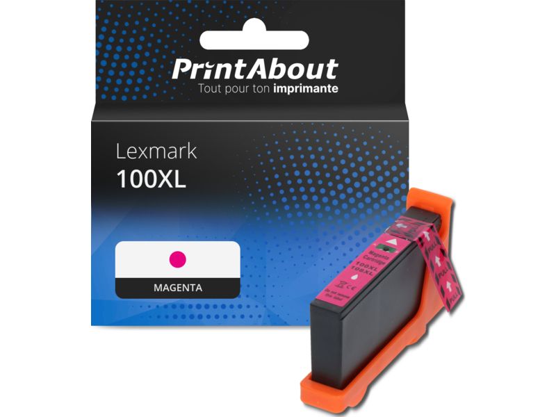 Cartucho compatible Lexmark 100XL - Magenta - Alta capacidad