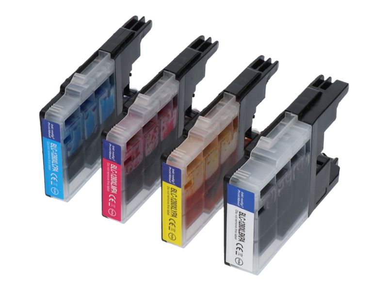 Multipack de cartuchos de tinta compatibles con Brother LC-1280XLVALBP, 4 colores, alta capacidad por PrintAbout