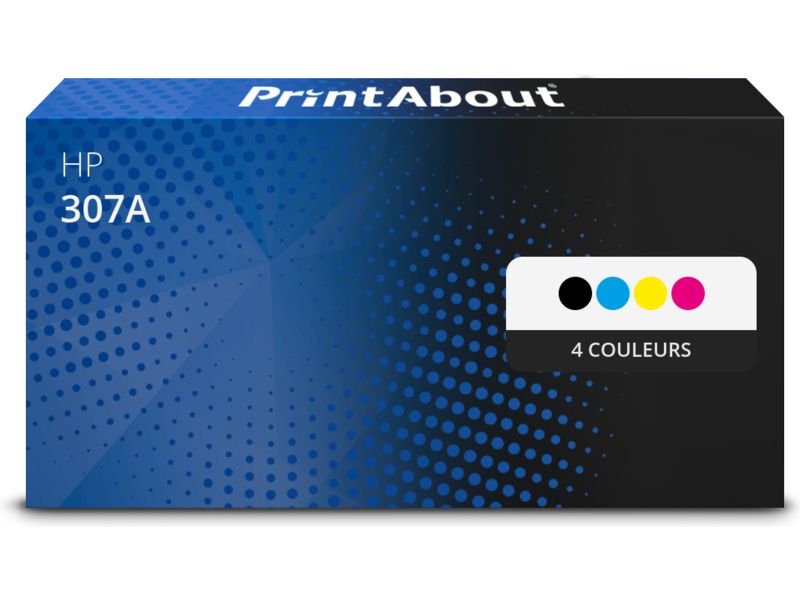 Toner compatible HP 307A (CE740A) - 4 colores - Multipack