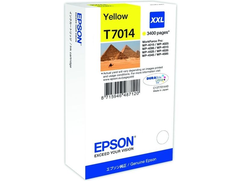 Cartucho de tinta amarilla Epson T7014