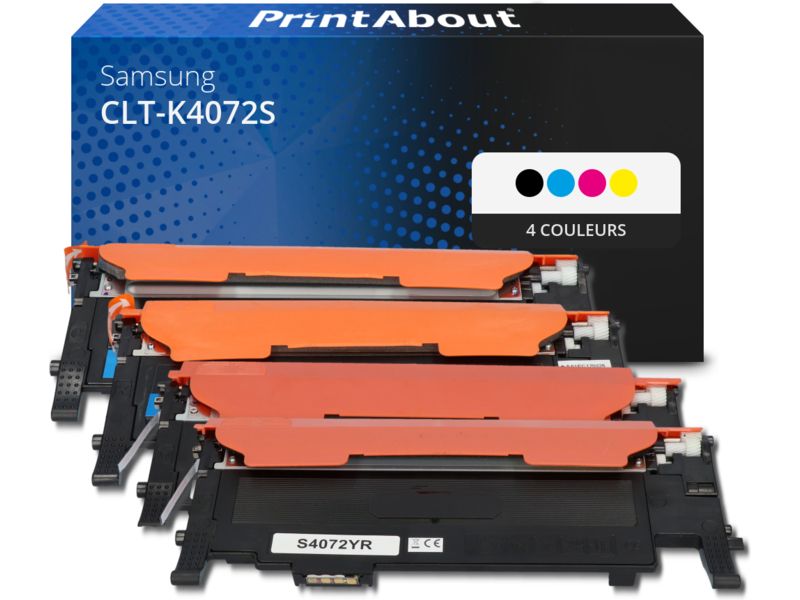 Toner compatible Samsung CLT-P4072C (SU128A) - 4 colores - Multipack por PrintAbout