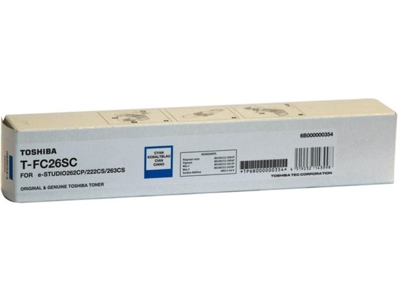 Cartouche de toner Toshiba T-FC26SC - Cyan