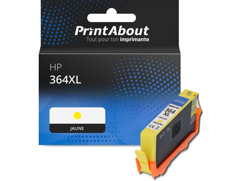 Cartouche compatible HP 364XL PrintAbout - Jaune - Grande capacité