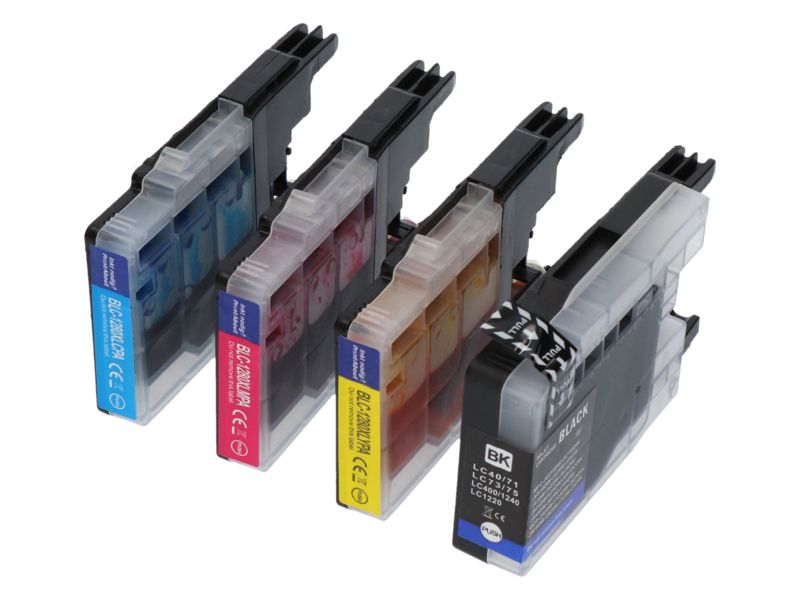 Cartucho compatible Brother LC-1240VALBP - 4 colores - Multipack